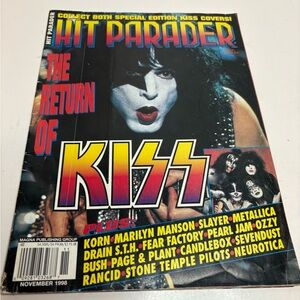 Hit Parader Magazine - The Return of KISS Cover (November 1998)